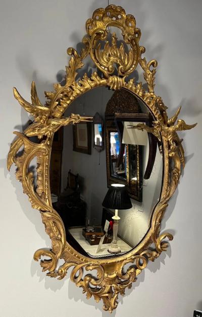 George III Style Gilt Wood Mirror