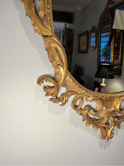 George III Style Gilt Wood Mirror
