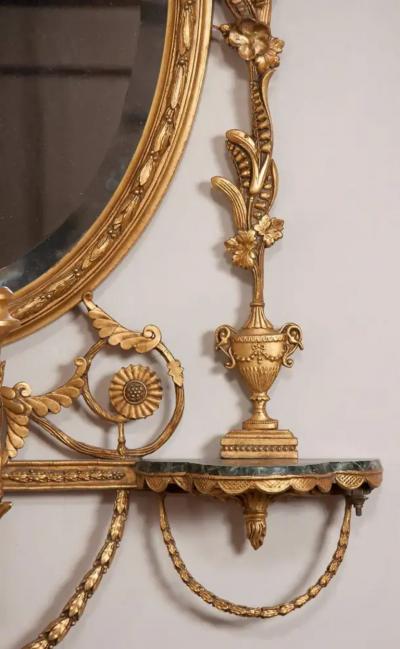 George III Style Giltwood Girandole Mirror