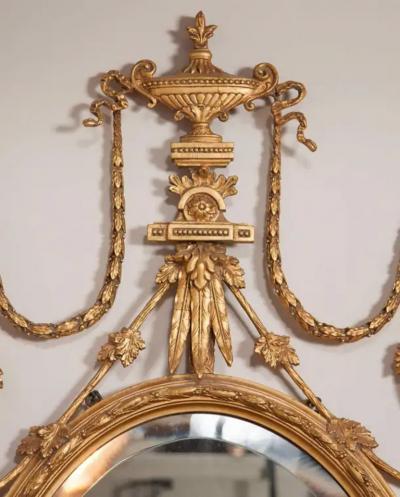 George III Style Giltwood Girandole Mirror