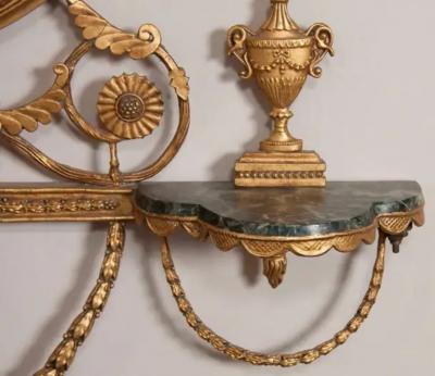 George III Style Giltwood Girandole Mirror