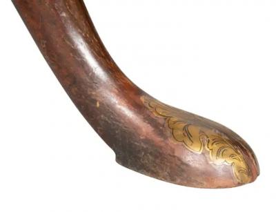 George III Style Mahogany Brass Inset Tea Table In The Manner Of John Channon