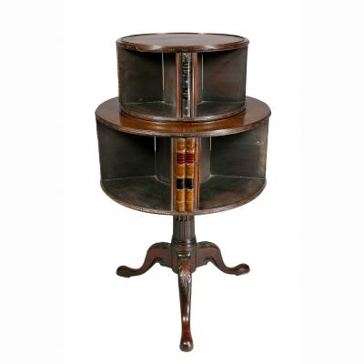 George III Style Mahogany Revolving Bookstand