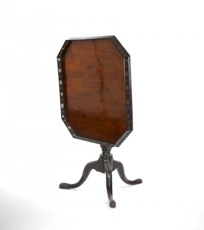 George III Style Mahogany Tilt Top Table