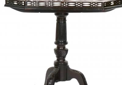 George III Style Mahogany Tilt Top Table