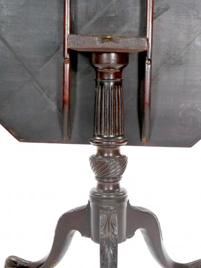 George III Style Mahogany Tilt Top Table