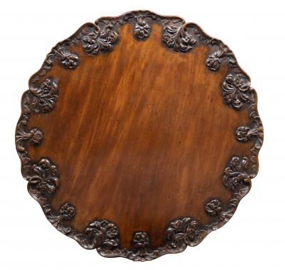George III Style Mahogany Tilt Top Tea Table