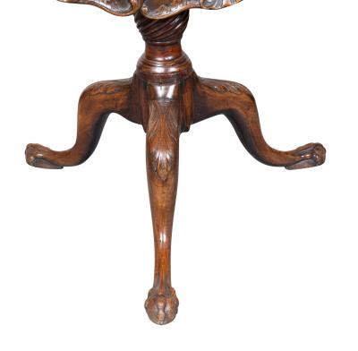 George III Style Mahogany Tilt Top Tea Table