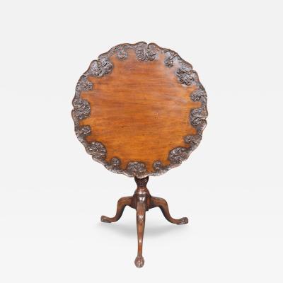 George III Style Mahogany Tilt Top Tea Table