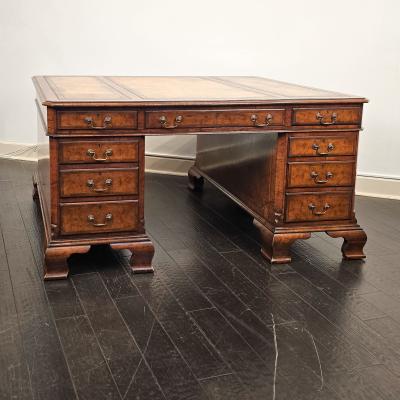 George III Style Partners Desk England 19th century