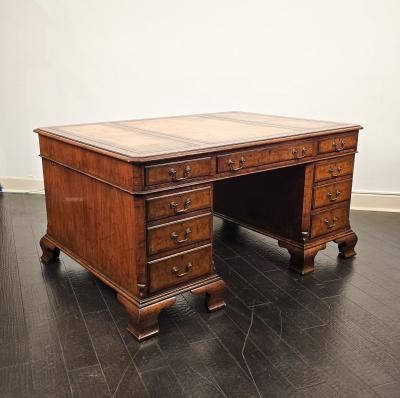 George III Style Partners Desk England 19th century