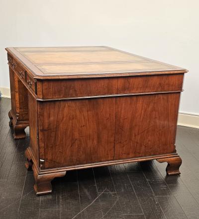 George III Style Partners Desk England 19th century