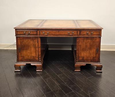 George III Style Partners Desk England 19th century