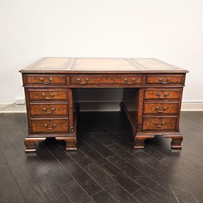 George III Style Partners Desk England 19th century