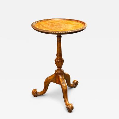 George III Style Small Side Table Burr Walnut United States Early 20th C 