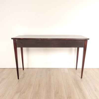 George III Three Drawer Mahogany Oxbow Server circa 1790