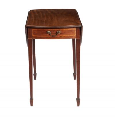 George III Tiger Stripe Mahogany Pembroke Table