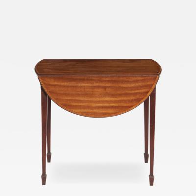 George III Tiger Stripe Mahogany Pembroke Table