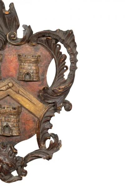 George III Walnut And Polychrome Coat Of Arms