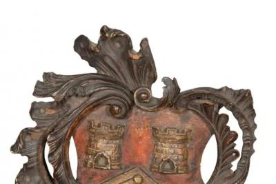 George III Walnut And Polychrome Coat Of Arms
