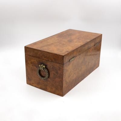 George III Yew Wood Tea Caddy English circa 1800
