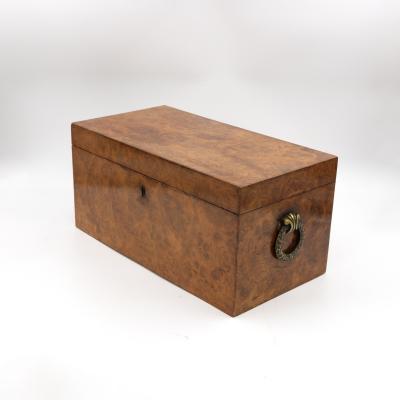 George III Yew Wood Tea Caddy English circa 1800