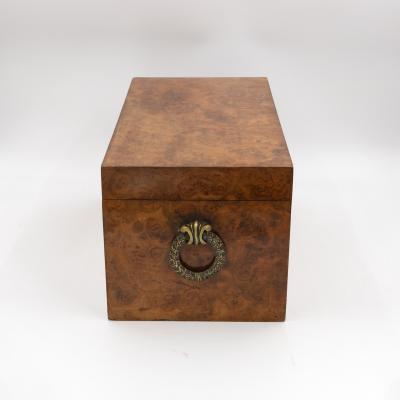 George III Yew Wood Tea Caddy English circa 1800
