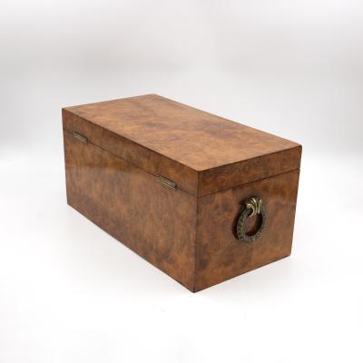 George III Yew Wood Tea Caddy English circa 1800