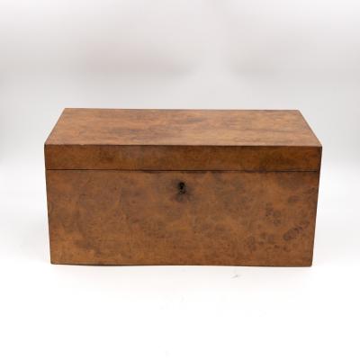 George III Yew Wood Tea Caddy English circa 1800