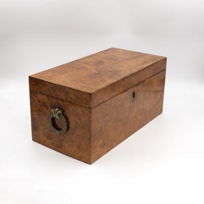 George III Yew Wood Tea Caddy English circa 1800