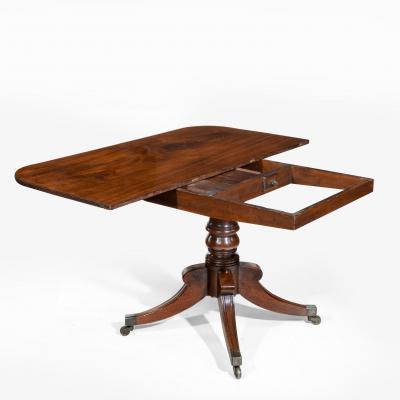 George III pair of mahogany console tables convert into a dining table