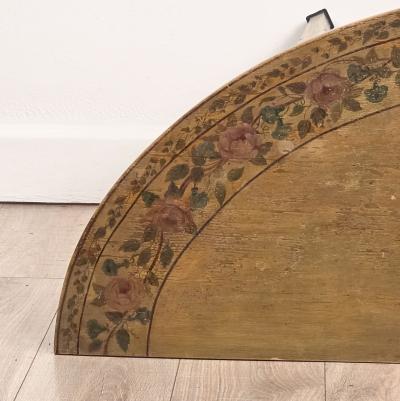 George III style English Painted Demilune Console circa 1920