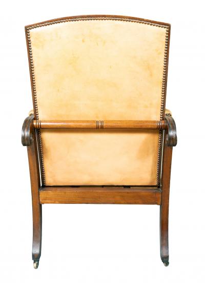 George IV Mahogany Reclining Library Armchair