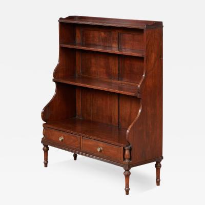 George IV Mahogany Waterfall Bookcase