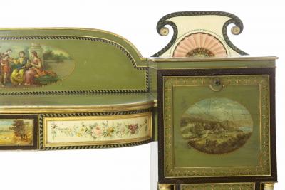 George IV Painted Pedestal Sideboard England circa 1825