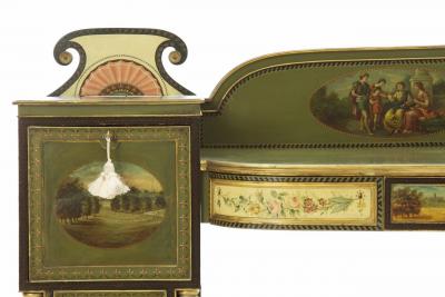 George IV Painted Pedestal Sideboard England circa 1825