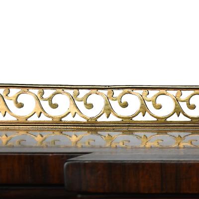 George IV Period Rosewood Chiffonier or Side Cabinet with Carved Detailing