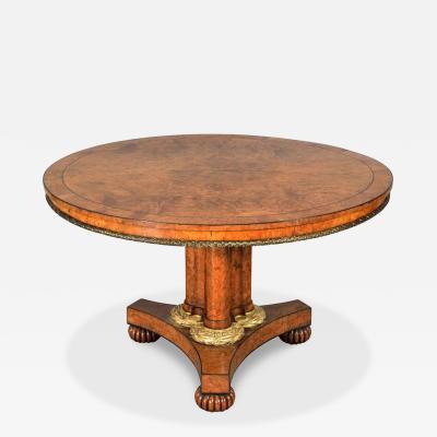 George IV Pollard Oak Center Table c 1825
