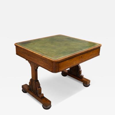 George IV Rosewood Writing Table Signed by Maker