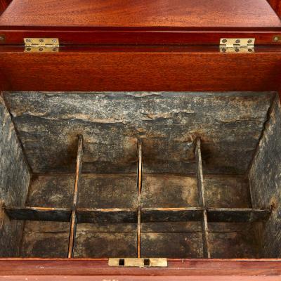 George IV Style Brass Mounted Mahogany Wine Cooler