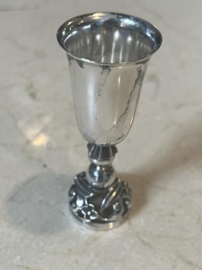 George Jensen SUITE OF FOUR STERLING SILVER APERTIF CUPS ATTRIBUTED TO GEORGE JENSEN