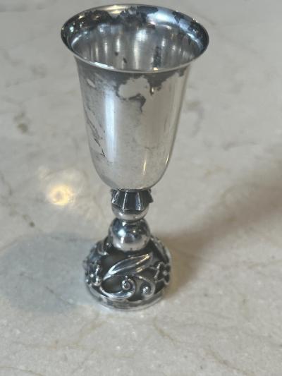 George Jensen SUITE OF FOUR STERLING SILVER APERTIF CUPS ATTRIBUTED TO GEORGE JENSEN