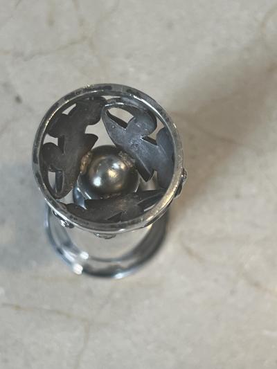 George Jensen SUITE OF FOUR STERLING SILVER APERTIF CUPS ATTRIBUTED TO GEORGE JENSEN