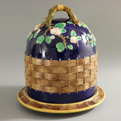 George Jones Apple Blossom Cobalt Blue Cheese Keeper