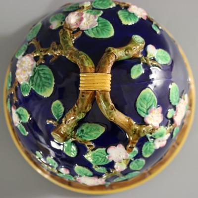 George Jones Apple Blossom Cobalt Blue Cheese Keeper