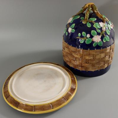 George Jones Apple Blossom Cobalt Blue Cheese Keeper
