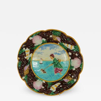 George Jones George Jones Majolica Shrimper Plate