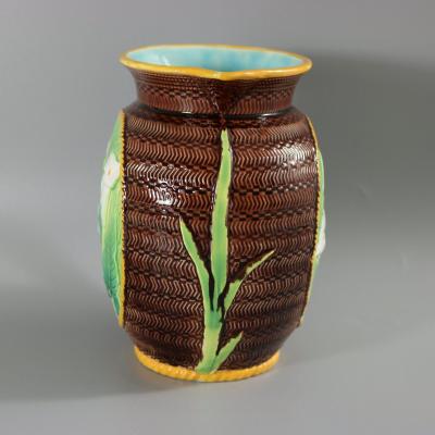 George Jones Majolica Calla Lily Pitcher