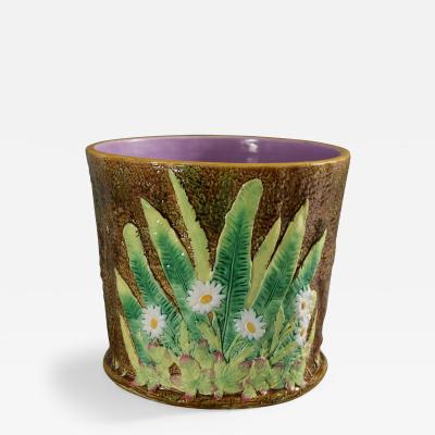 George Jones Majolica Daisy Jardiniere