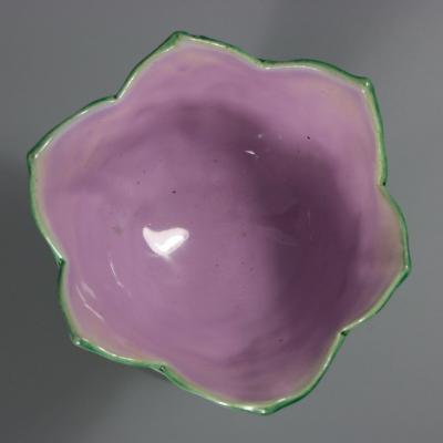 George Jones Majolica Lily Sweetmeat Dish